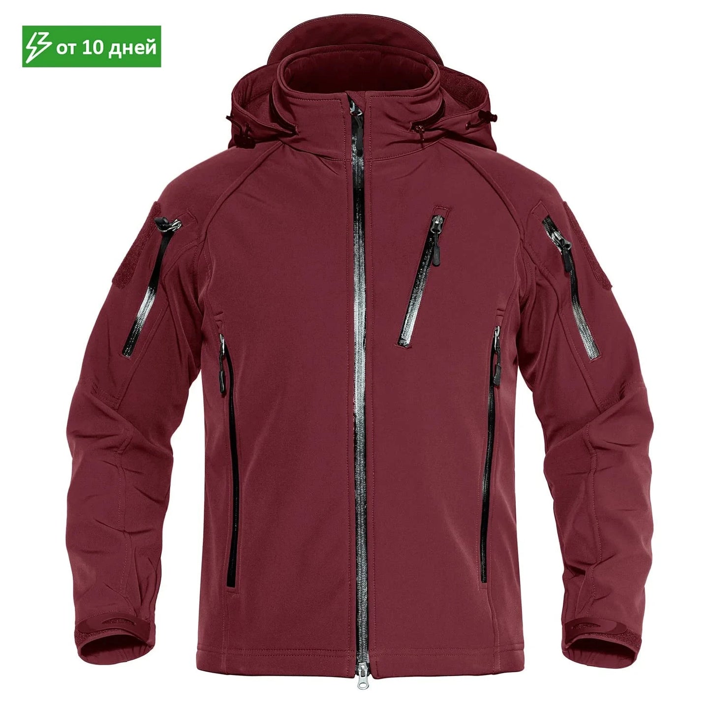 MAGCOMSEN Men's Safari Jackets Fleece Lining Waterproof GlowCart