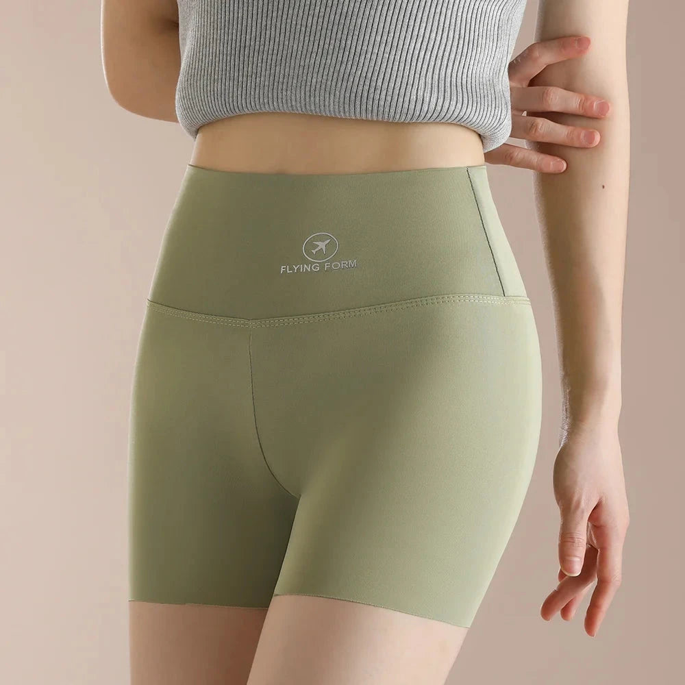 Women Thread Slim Shorts High Stretch Seamless Yoga Leggings Summer Ladies Girls High Waist Running Cycling Gym Sports Shorts GlowCart