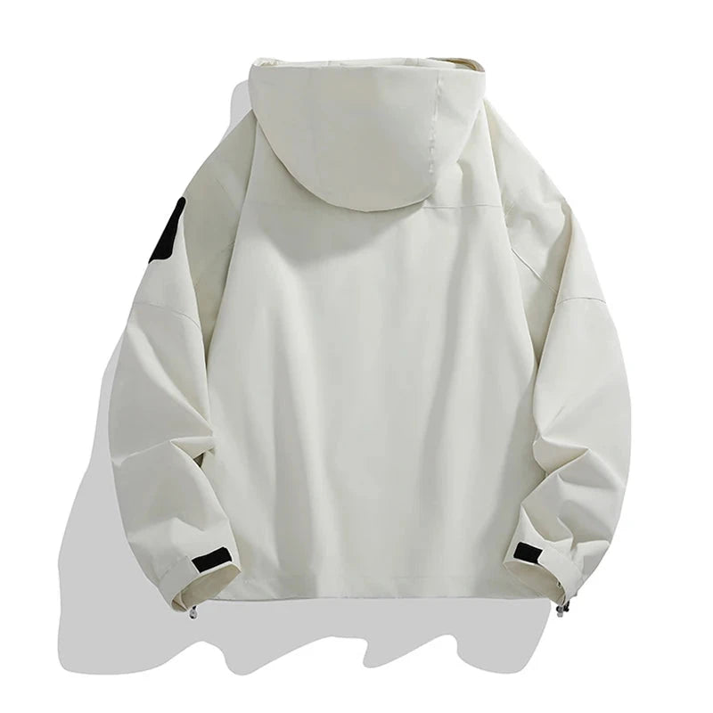 YJKVUR 2025 Autumn New Unisex Soft Shell Outdoor Hooded GlowCart