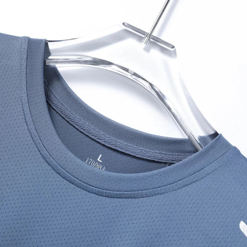 CHRLCK Men's Running Quick Drying T-shirts Breathable Hiking GlowCart