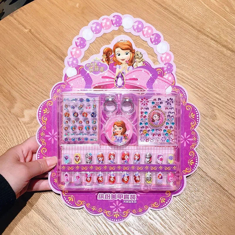 Disney Children's Nail Sticker Set Elsa Princess Dress Up GlowCart