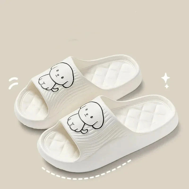 Cute Couple Pillow Slippers Female Summer Wear 2024 New GlowCart