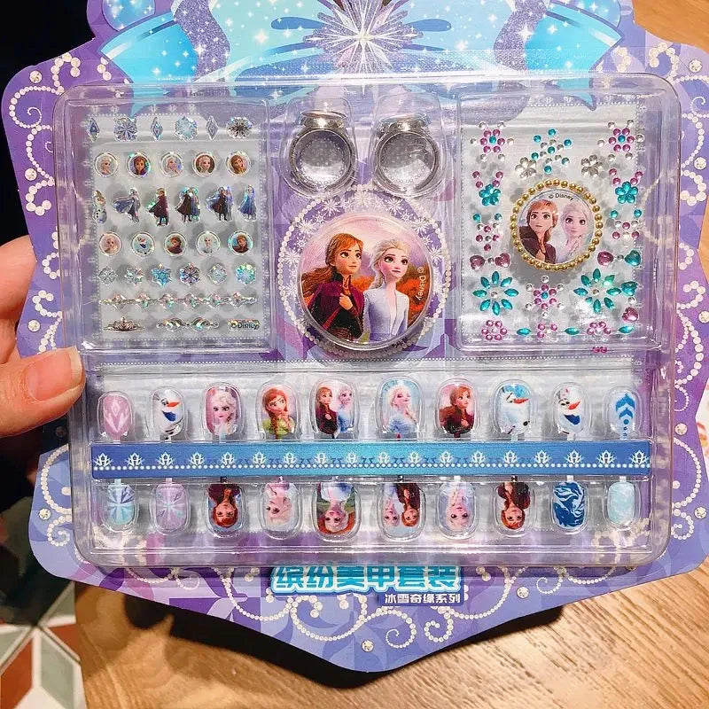 Disney Children's Nail Sticker Set Elsa Princess Dress Up GlowCart