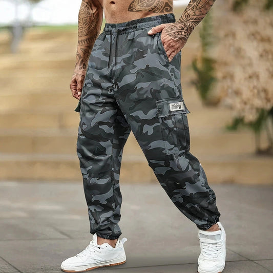 [Trendy Camo Cargo Pants] Autumn Camo Cargo Pants Men's GlowCart