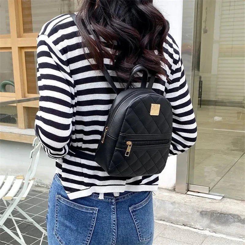 Backpack for Women PU Leather Multifunction Crossbody Bag GlowCart