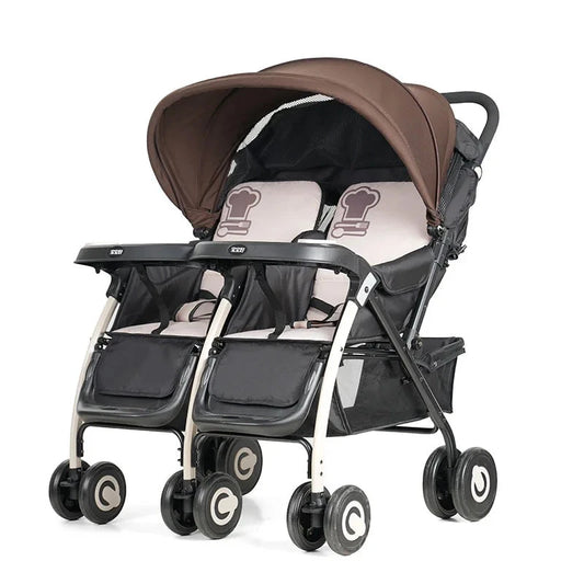 703A twin baby stroller Sitting, lying and folding stroller Lightweight and high-view GlowCart