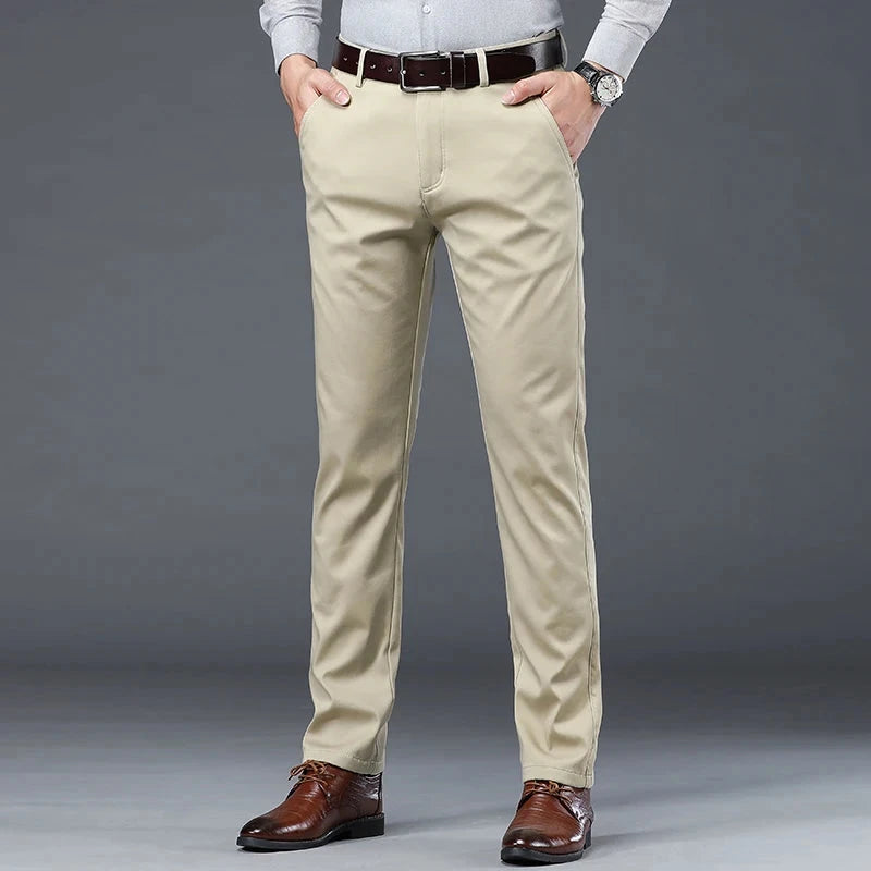 Summer Thin Men's Slim Suit Pants Fashion Business Casual GlowCart