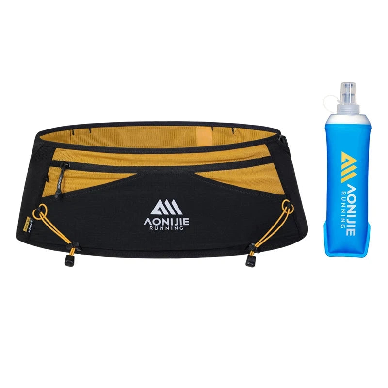 AONIJIE W8141 Running Belt Bag Outdoor Breathable Lightweight Woman Man Waist Pack with 500ml Water Bottle Soft Flask GlowCart