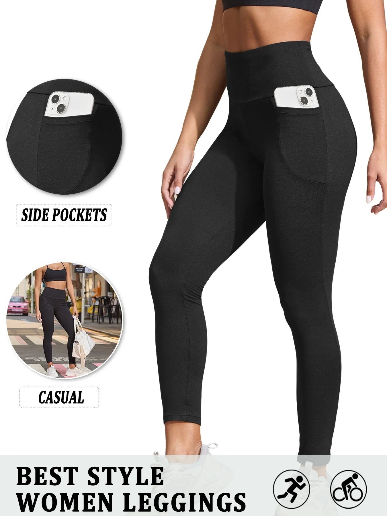 Super Soft Sports Leggings With Pockets For Women High GlowCart