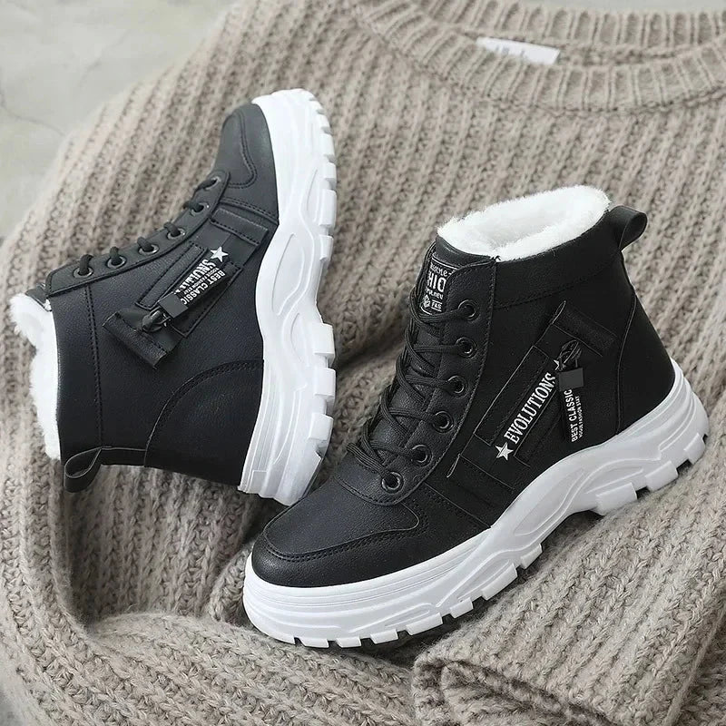 Winter Snow Boots for Women Casual High-top Shoes Warm GlowCart