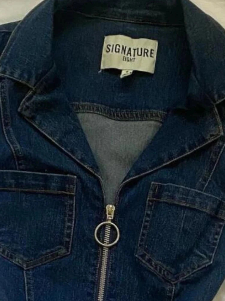 OCEANLOVE Y2k Denim Dresses Women Spring Summer American GlowCart