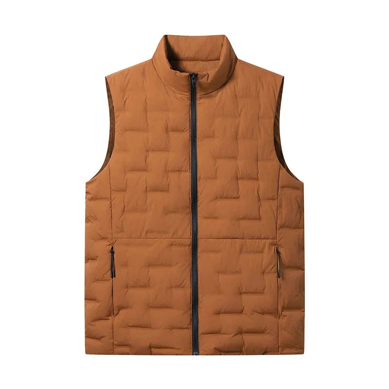 Winter Men White Duck Down Casual Vest Men Waterproof GlowCart