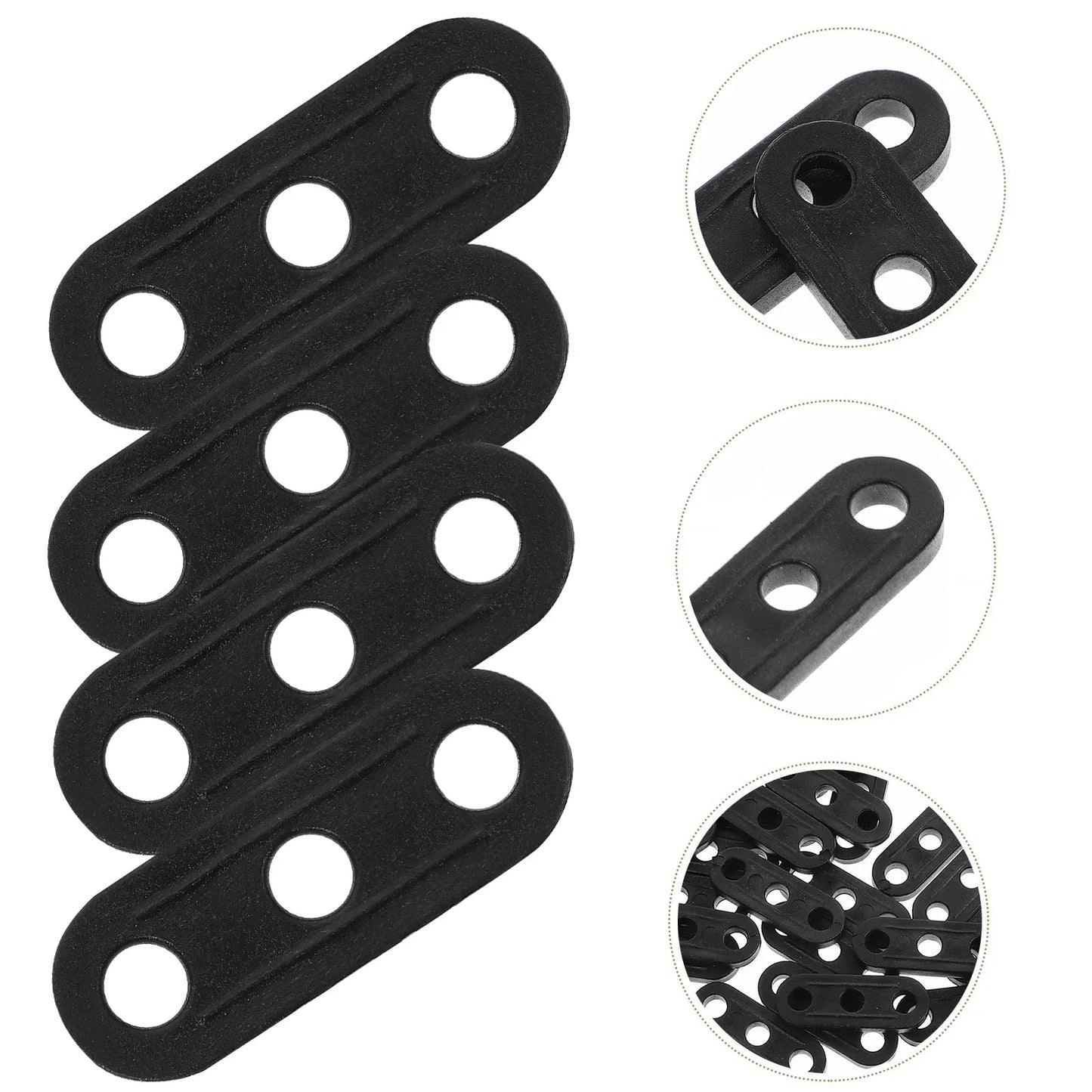 50pcs Three eye Tent Rope Adjustment Buckle 3 hole Canopy GlowCart