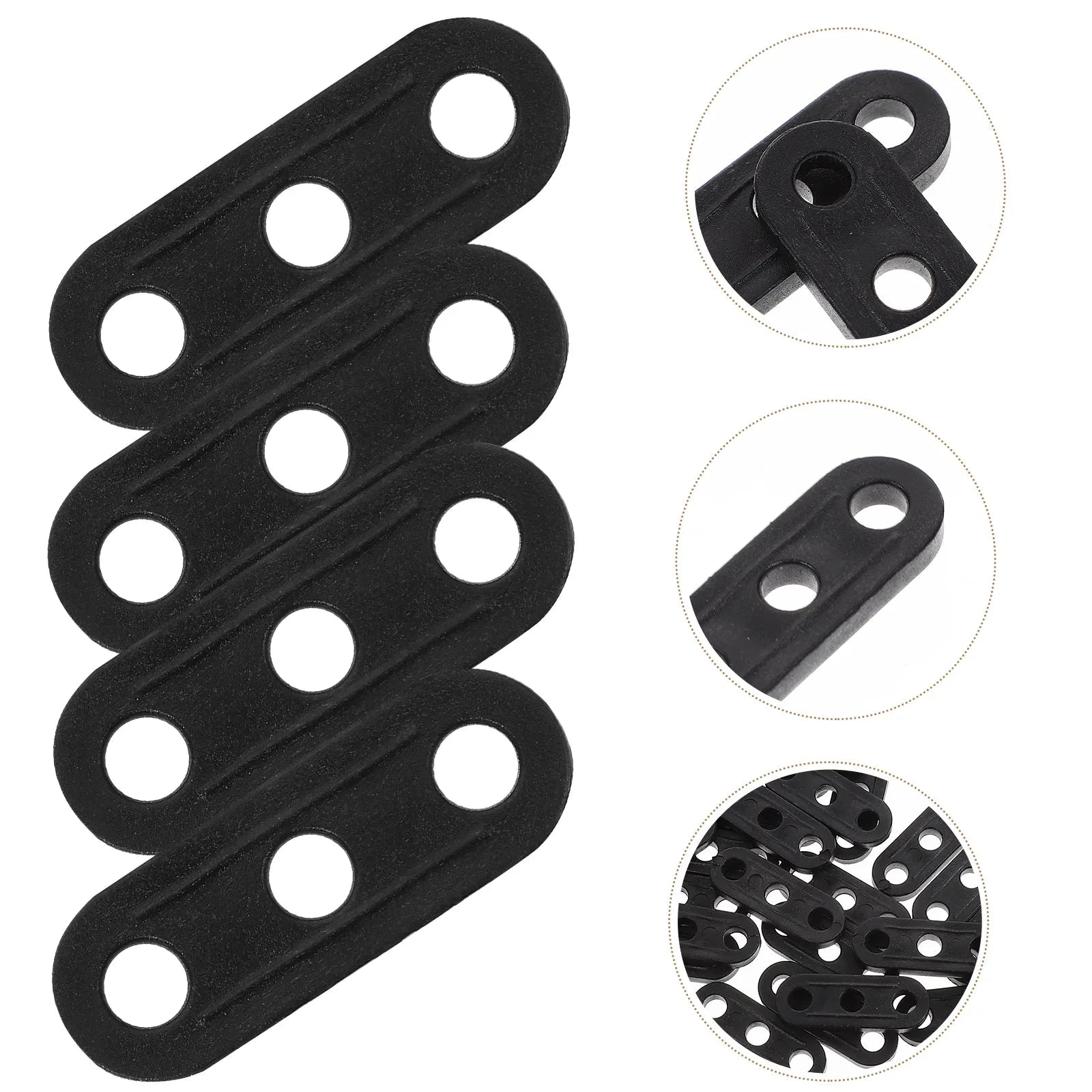 50pcs Three eye Tent Rope Adjustment Buckle 3 hole Canopy GlowCart