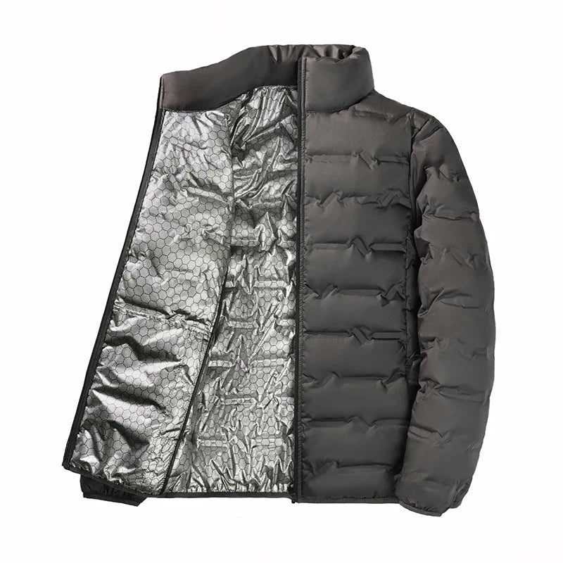 Graphene Self-heating Down Jacket Men Solid Windproof GlowCart