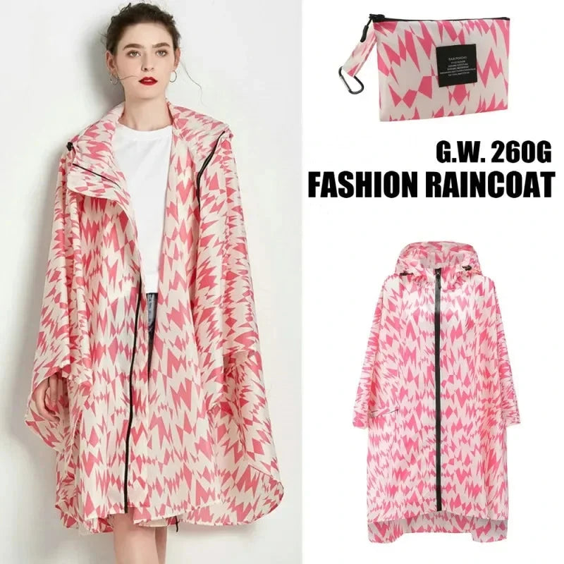 Hooded Rain Poncho Jacket Coat Waterproof Rain Poncho GlowCart