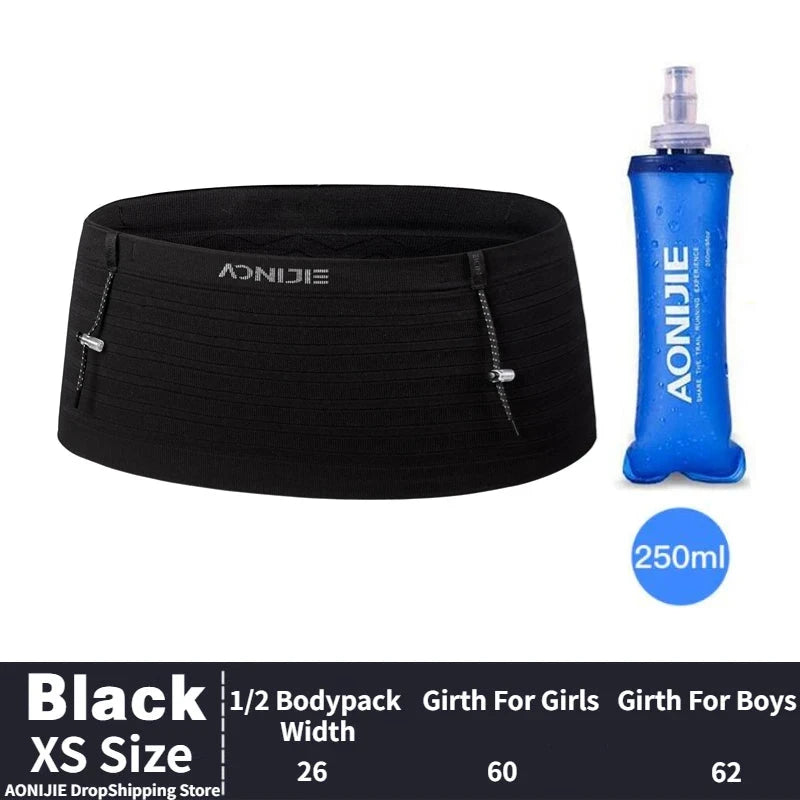 AONIJIE W8116 Woven Elastic Sports Waist Pack Men Women Trail Running Belt Hydration Waist Bag Phone Holder Gym Fitness Marathon GlowCart
