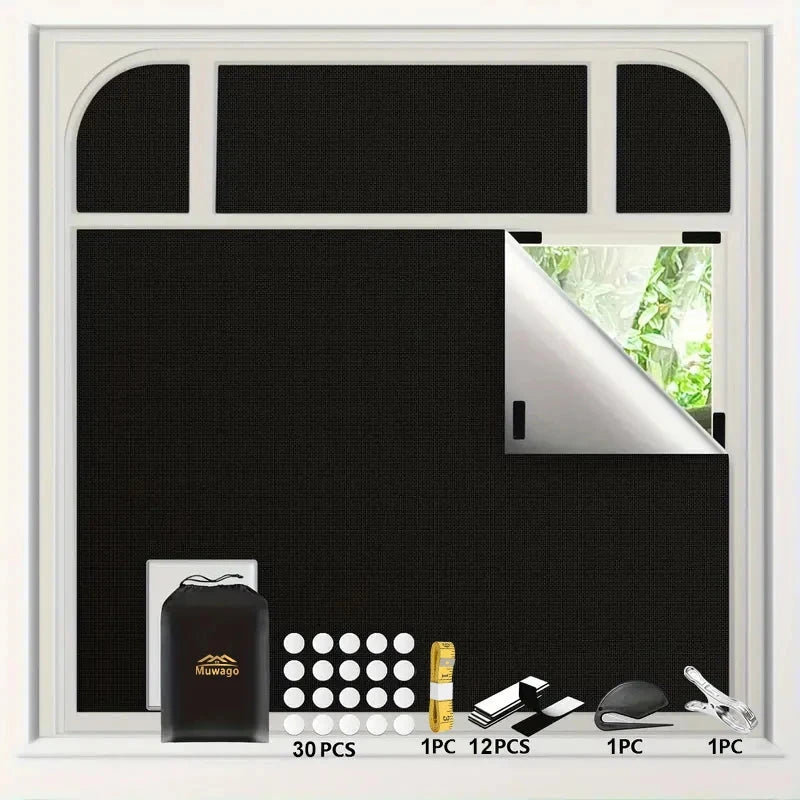100% Blackout Curtain Removable Portable Travel Blocking GlowCart