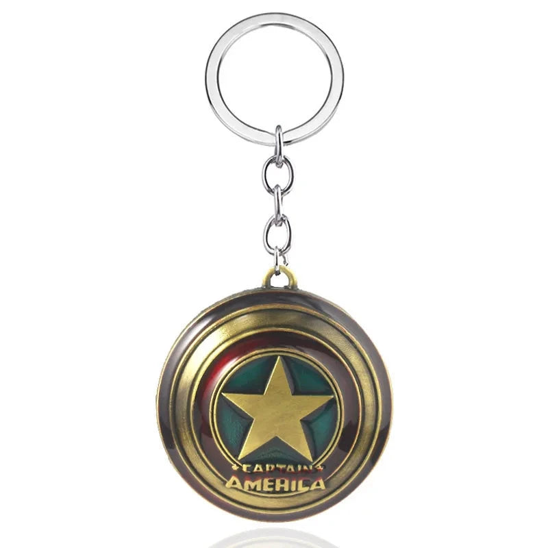 Thor Hammer Metal Keychain Movie Key Ring Cosplay Prop Key GlowCart