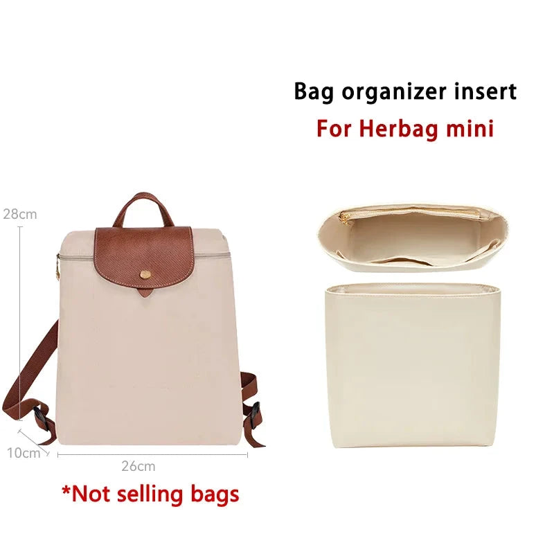 Bag organizer insert for longchamp backpack nylon storage GlowCart