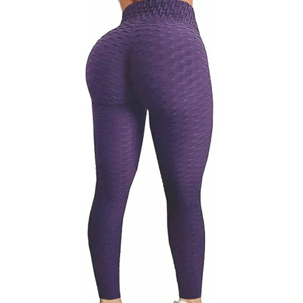 Women High Waist Bubble Leggings Seamless Yoga Leggings High GlowCart