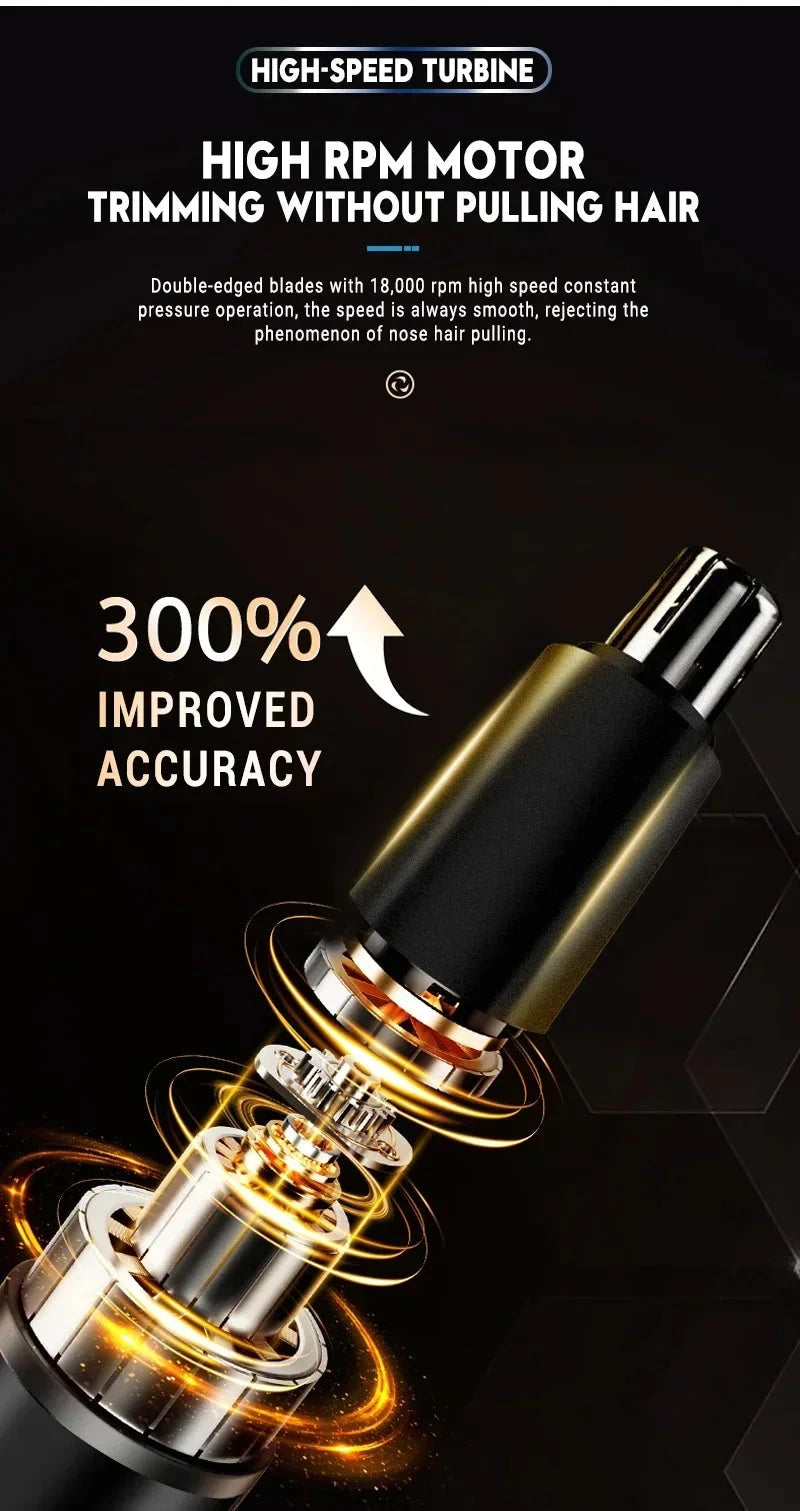 2 In 1 Electric Portable Ear And Nose Hair Trimmer Clipper GlowCart