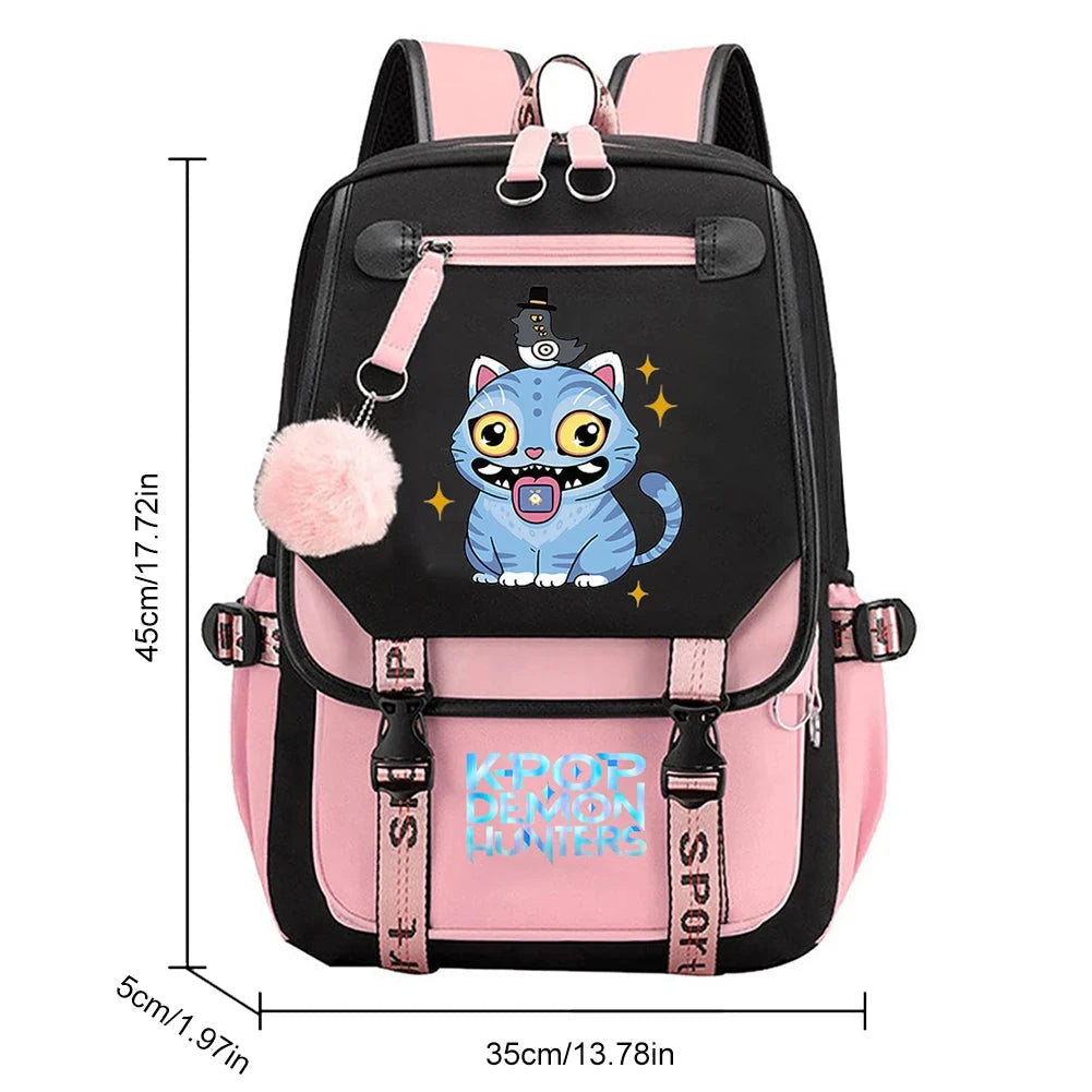 For KPop Demon Hunters Backpack Teenagers Daily Backpack GlowCart