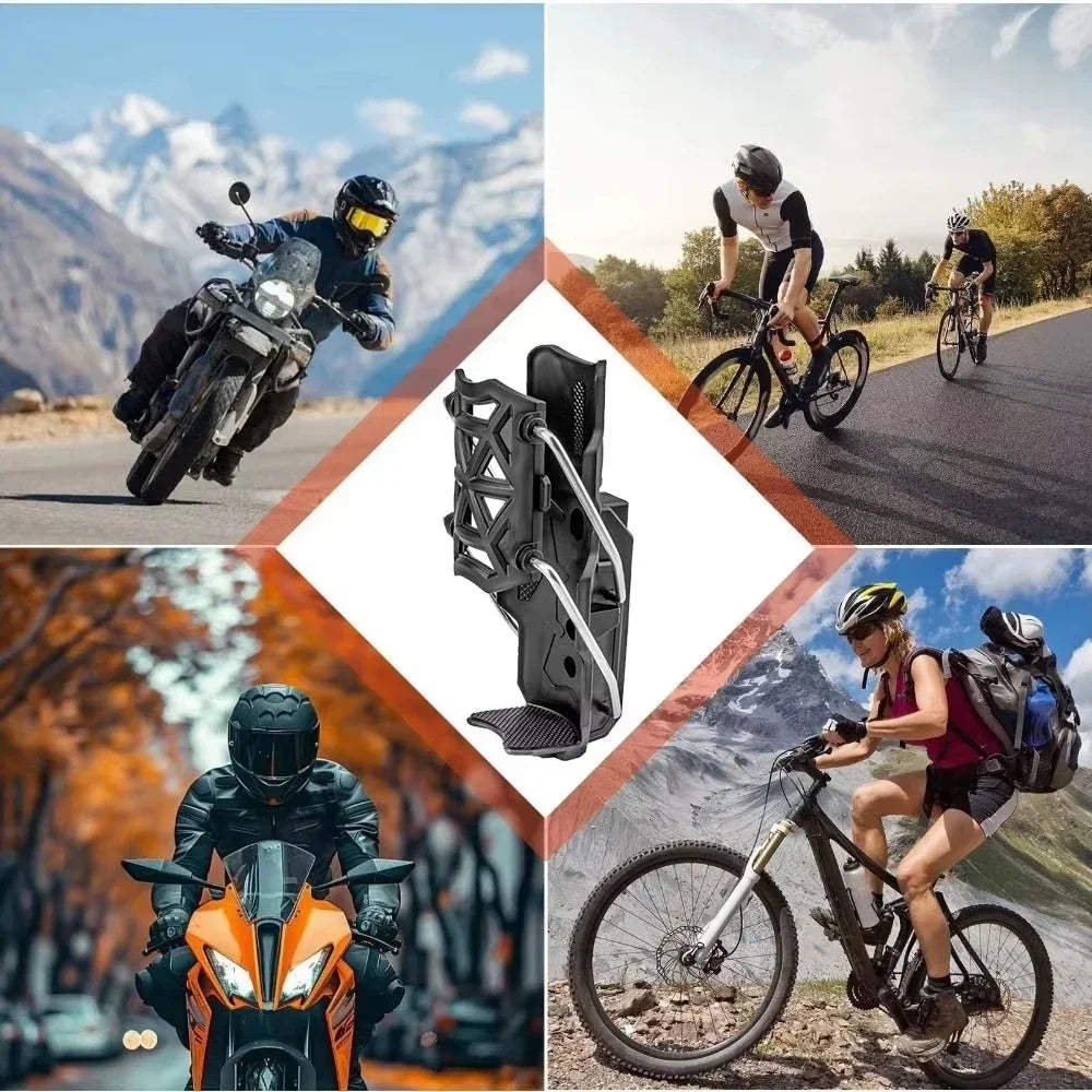 2025 New 360° Adjustable Handlebar Cup Cage Universal Bike Motorcycle Water Bottle Holder For MTB Road Cycling ADV Motorbike GlowCart