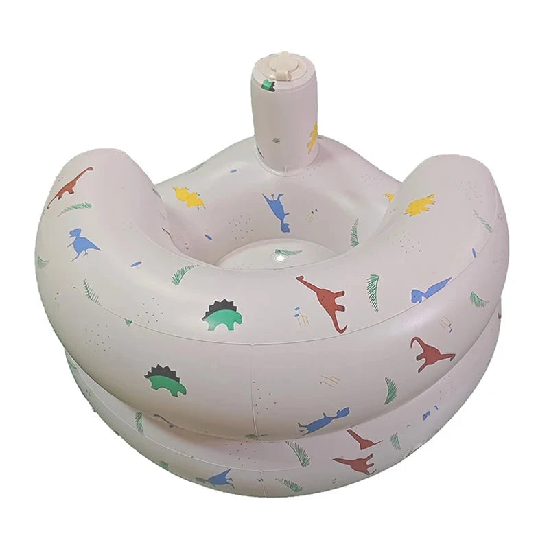 Babies 6-36 Months Inflatable Baby Seat Sofa,Built in Air Pump Children Baby Sofa,Bumbo Seat for Learning to Sit,Feeding,Camping GlowCart