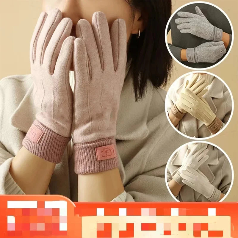 Winter Cashmere Gloves for Women Warm Touch Screen Gloves GlowCart