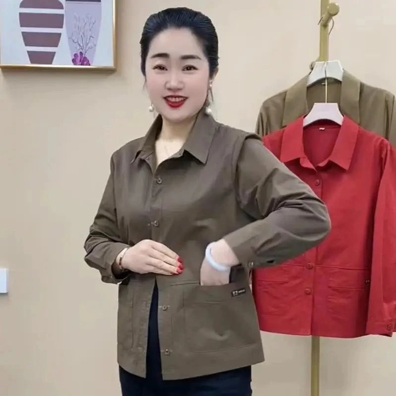 Spring Summer Women Thin Short Jacket Mother Fashion GlowCart