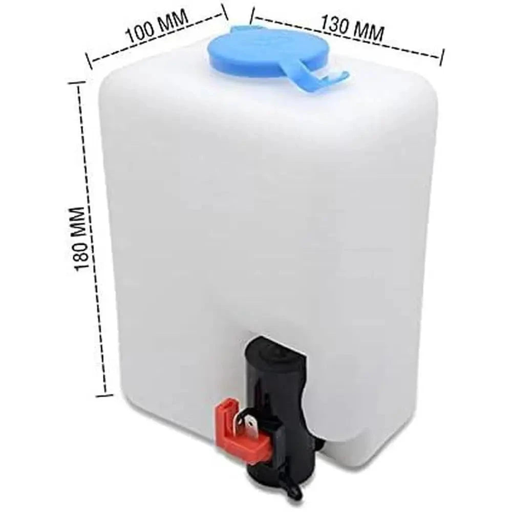 12V 1.2-liter Universal Windscreen Washer Bottle Tank Pump Wiper Reservoir Kit Fluid Nozzle Sprayer Car Windshield Clean Tools GlowCart