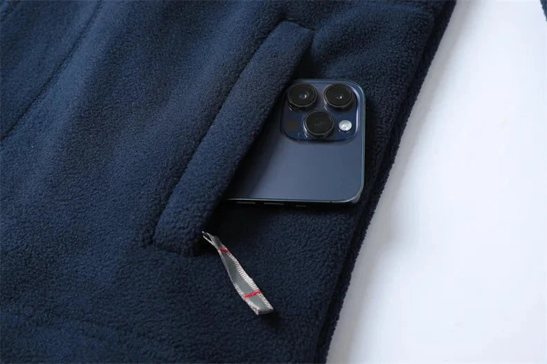 2024 Brand Winter Fleece Jacket Men's Casual Thickened Wool GlowCart