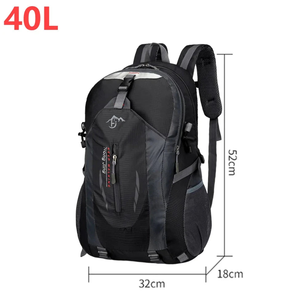 40L 840D Portable Waterpr Backpack Folding Mountaineering GlowCart