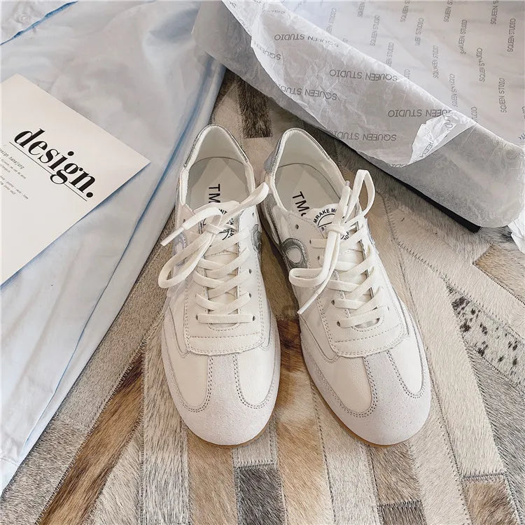 Women's Sneakers White Platform Woman Flats Sports Shoes Female Lightweight Vulcanized Shoes Ladies Casual Comfortable Trainers GlowCart