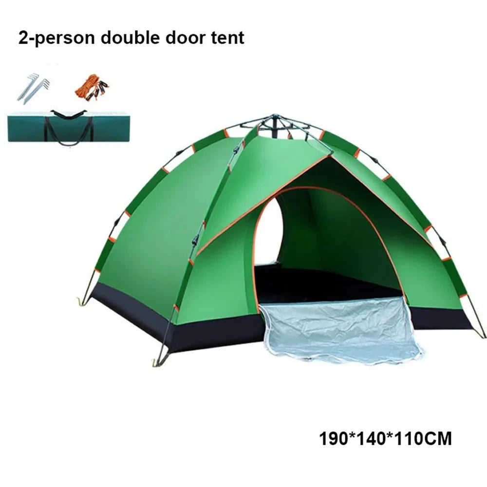 Portable Fully Automatic Tent Quick Opening Double Person GlowCart