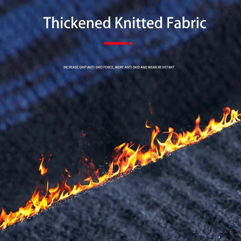 Winter Gloves for Men Knitted Large Size Warm Gloves Cycling Male Office Fleece Non-slip Touch Screen Acrylic Soft Thick Gloves GlowCart