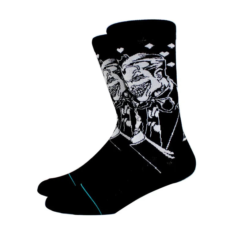 New Anime Funny Socks Long Men's Socks Cosplay Hip Hop Novelty HALLOWEE Crazy Soken Skateboard Socks horrible Women's Socks GlowCart