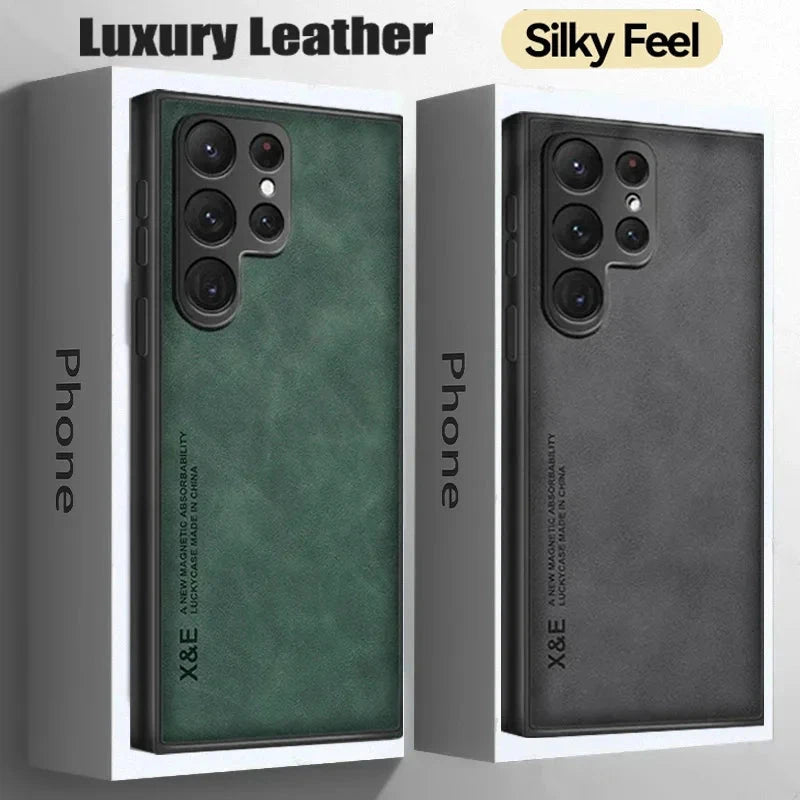 Sheepskin Magnetic Case For Samsung S25 S24 Ultra S22 Plus GlowCart