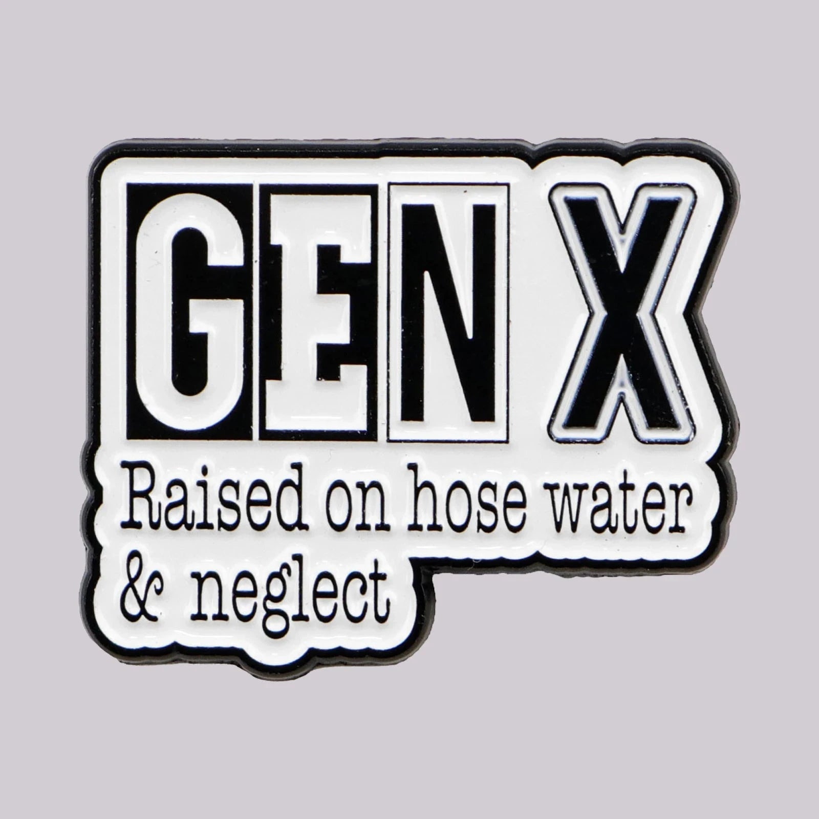 Gen X Humor Enamel Pin Quote Brooch Pines Lapel Pins Badge GlowCart