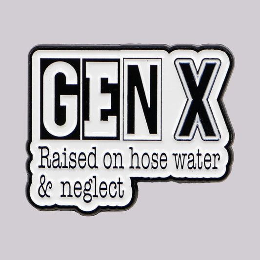 Gen X Humor Enamel Pin Quote Brooch Pines Lapel Pins Badge GlowCart