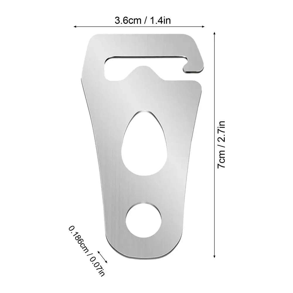 Adjustable Camping Tent Cord Rope Buckle Stainless Steel GlowCart