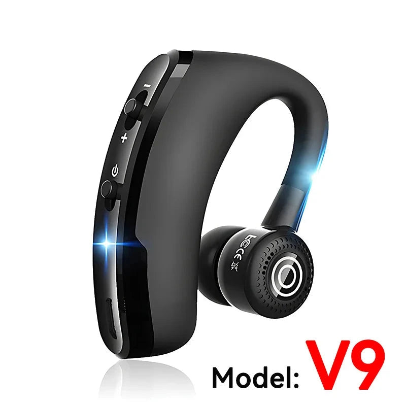 New V8 Wireless Bluetooth Single Earphone With HD Mic Stereo GlowCart