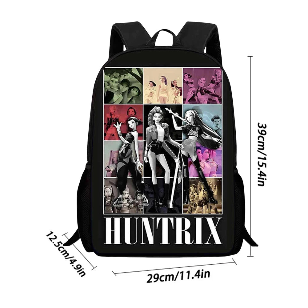 K-pop Demon Huntes Fashion Backpack for Girls Boys Anime Cartoon Large Capacity Schoolbag Children Multi-function Shoulder Bag GlowCart
