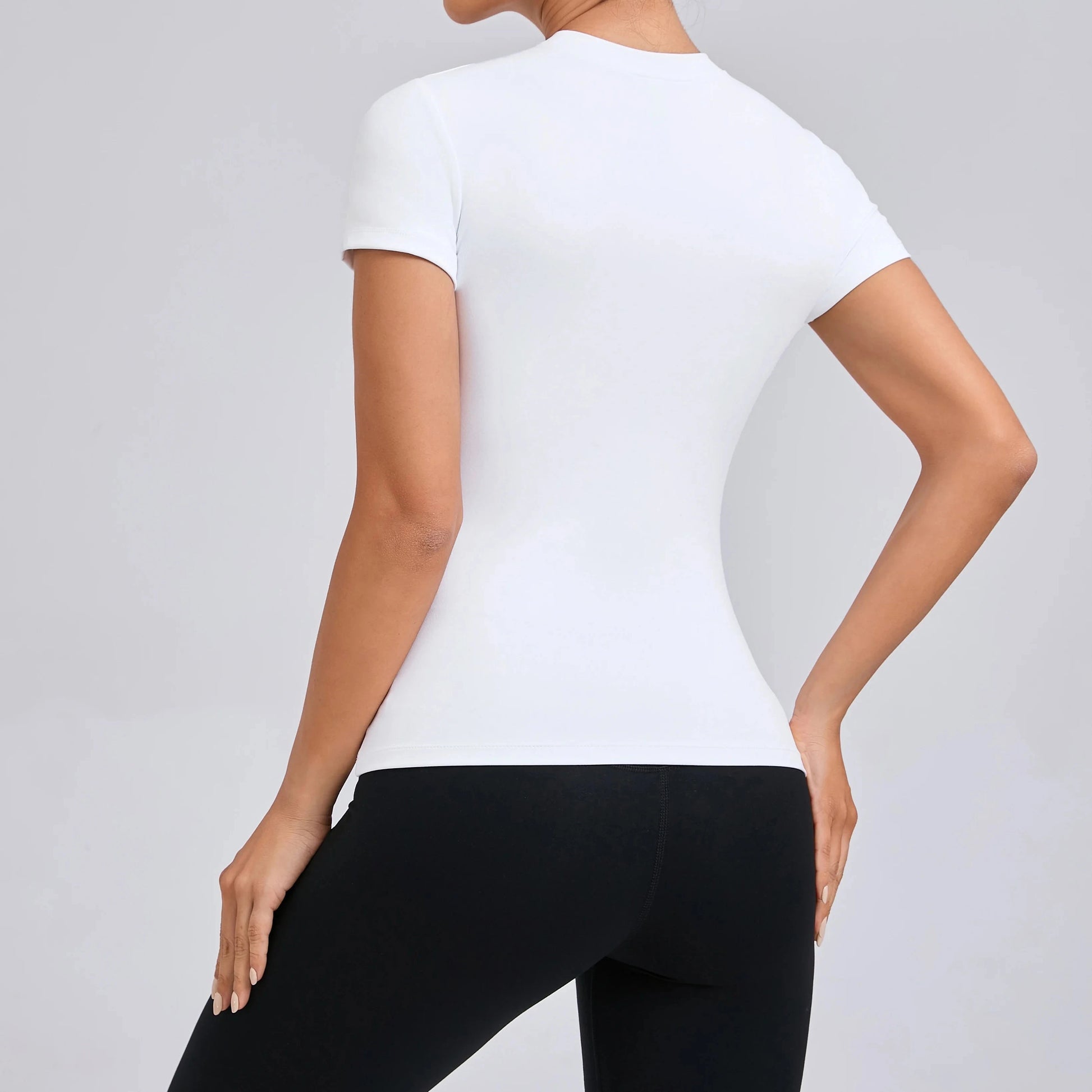 Women Top Yoga Shirts Quick Dry Running Tops Tights Push Up Workout Gym Clothes Short Sleeve Fitness Sports T-Shirts GlowCart