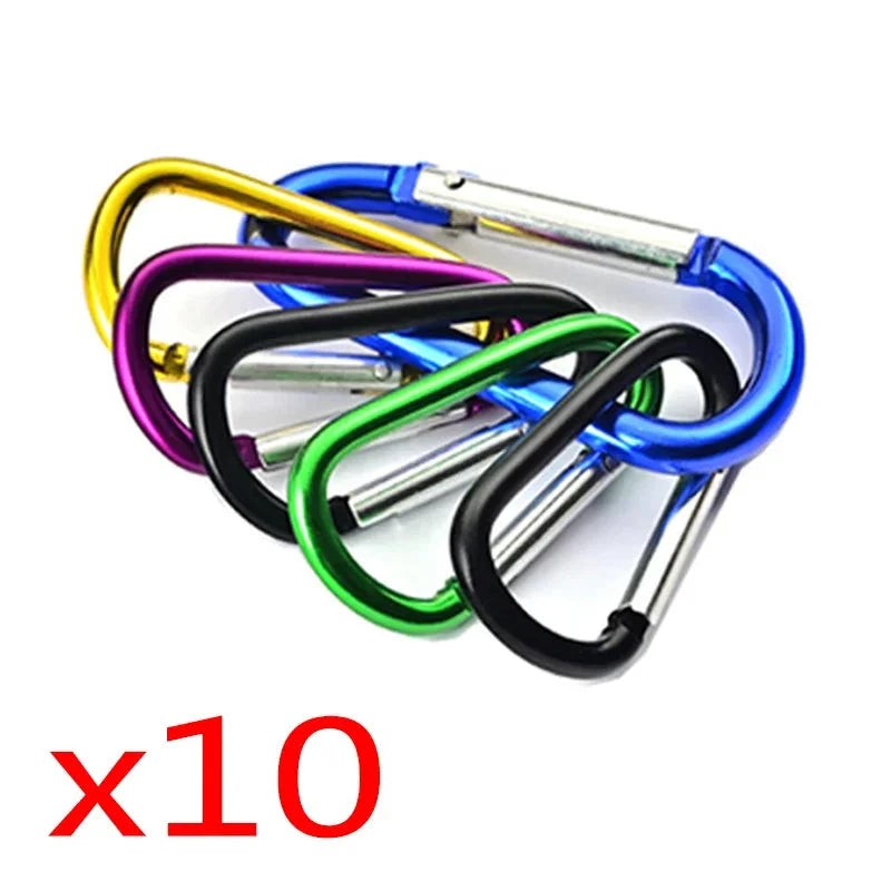 Mini Carabiner Keychain Alluminum Alloy D-ring Buckle Spring GlowCart