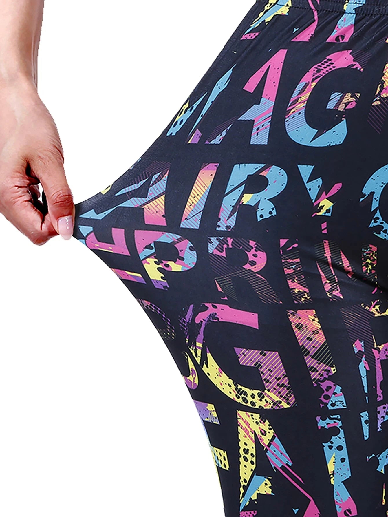 Graffiti Casual Leggings Printed Women's Leggings High GlowCart