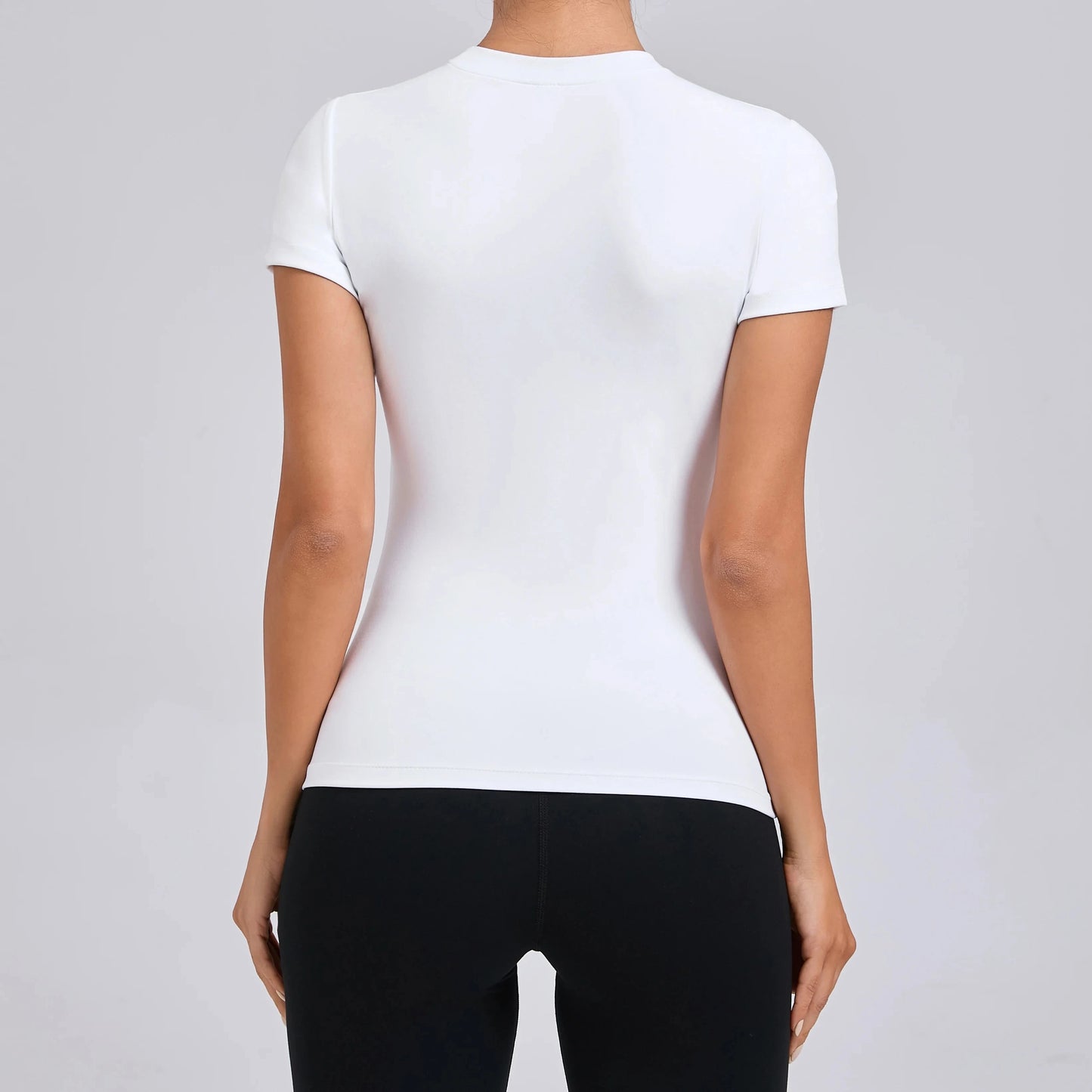 Women Top Yoga Shirts Quick Dry Running Tops Tights Push Up Workout Gym Clothes Short Sleeve Fitness Sports T-Shirts GlowCart