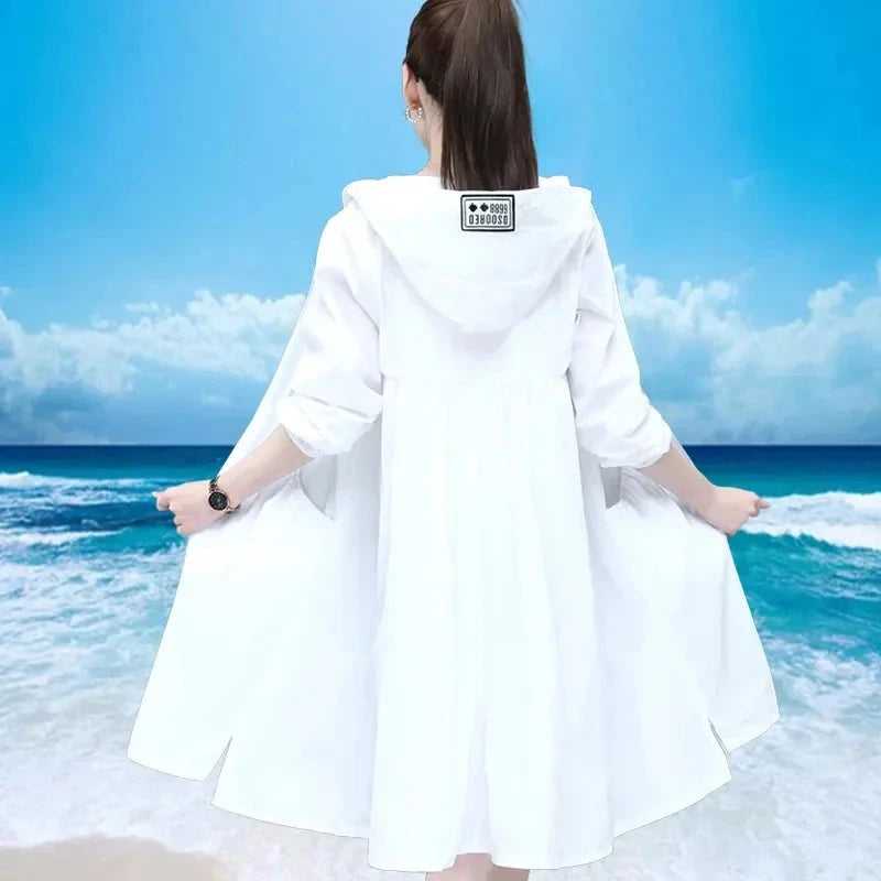 Long Sunscreen Clothing For Women 2025 New Summer Loose GlowCart