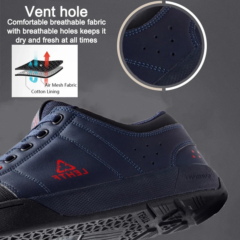 Lockable Cycling Shoes Four Seasons Men Comfortable Breathable Non-slip Hiking Shoes Dirt Bike Sneakers GlowCart